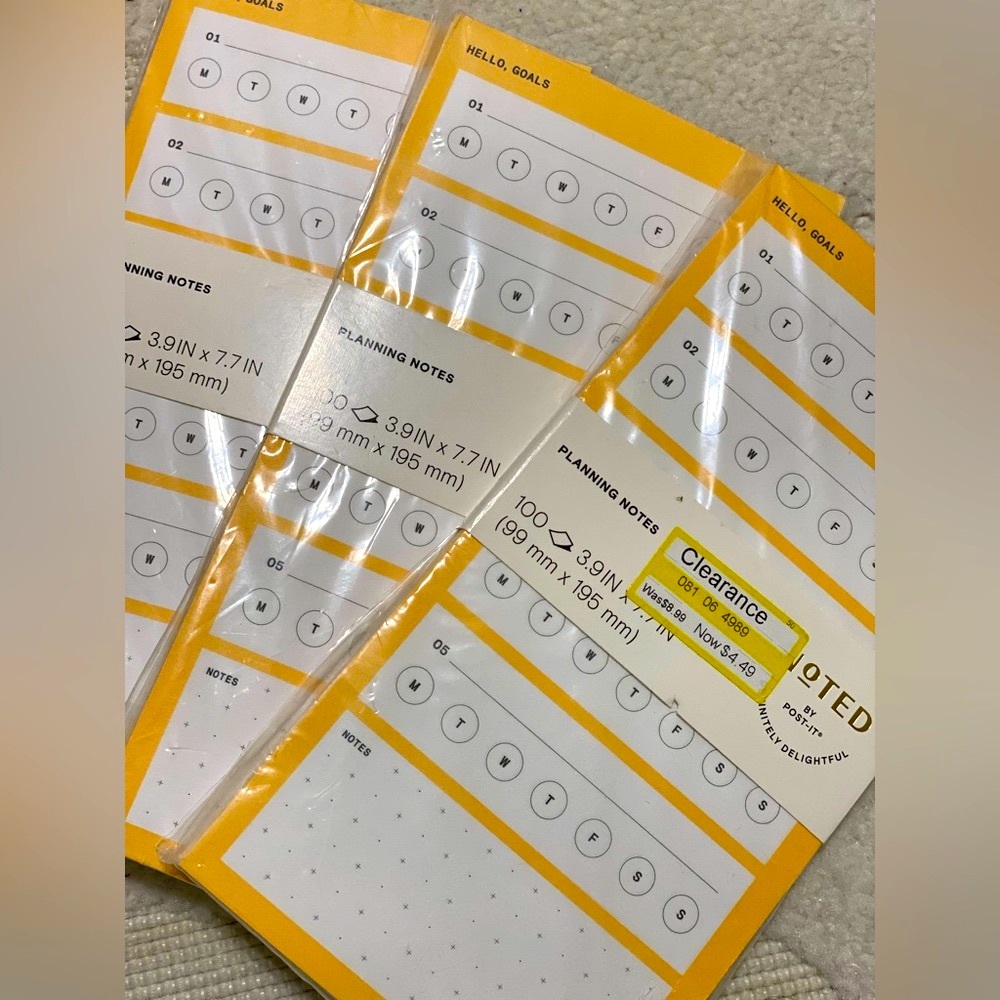 💋NOTED by POST-IT Pack of 3